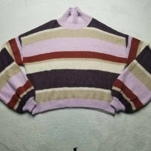 HYFVE Long Sleeve Knit Crop Sweater Long Sleeve